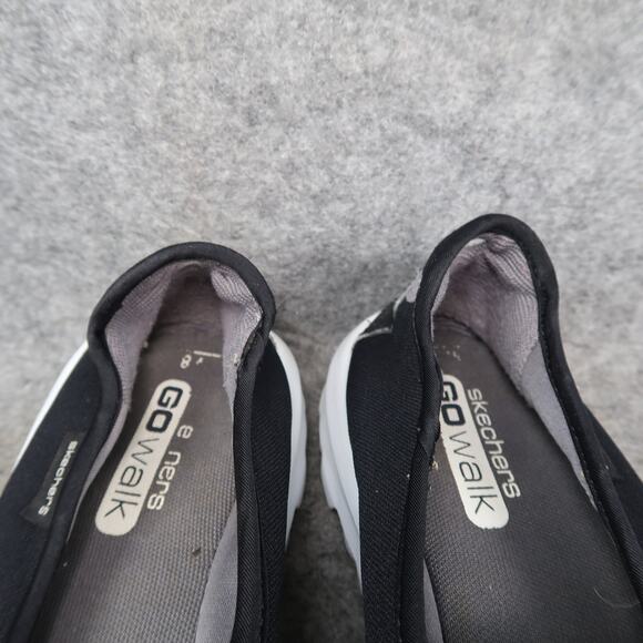Skechers Shoes Womens 8 Casual Slip On Sneaker Loafers Comfort Go Walk Black - Picture 3 of 11